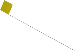 39289 - Wire Stake Flag, Yellow