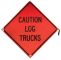 AL-36 - 36"x36" Sign "Caution Log Trucks"